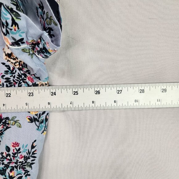 Vera Bradley Blue Hedgehog Pajama Shorts Set Women's XL Short Sleeve Button Up - Picture 3 of 14